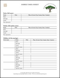 Free printable family reunion forms
