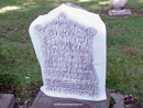 completed headstone rubbing