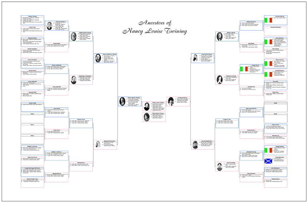 bow tie chart poster example